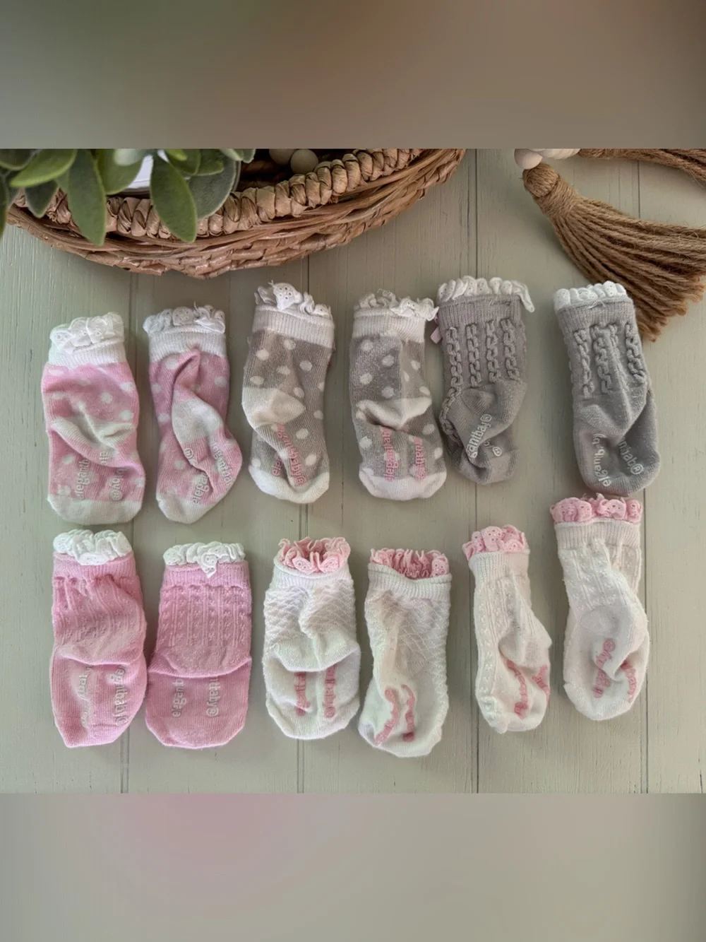 Baby Girl Ruffle Socks - 6 Pairs